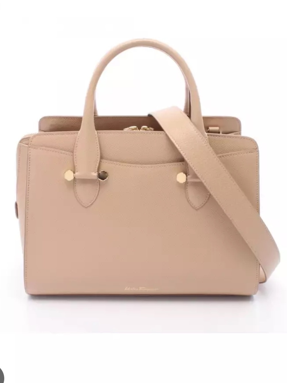 Salvatore Ferragamo Beige Today 2-way Satchel